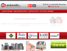 Tablet Screenshot of locksmith.dk