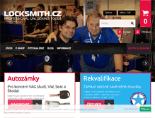 Tablet Screenshot of locksmith.cz